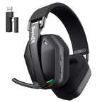 Audifonos Gaming ultra ligeros con Bluetooth 5.4 inalámbricos  con RGB para PC/Consolas/Móviles
