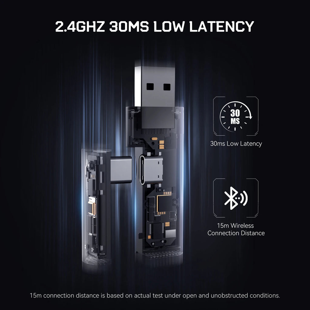 Audifonos Gaming ultra ligeros con Bluetooth 5.4 inalámbricos  con RGB para PC/Consolas/Móviles